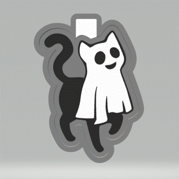 Ghost Cat Silicone Mold Housing STL File - The Crafts and Glitter Shop