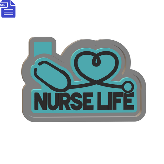 Nurse Life Silicone Mold Housing STL File - The Crafts and Glitter Shop