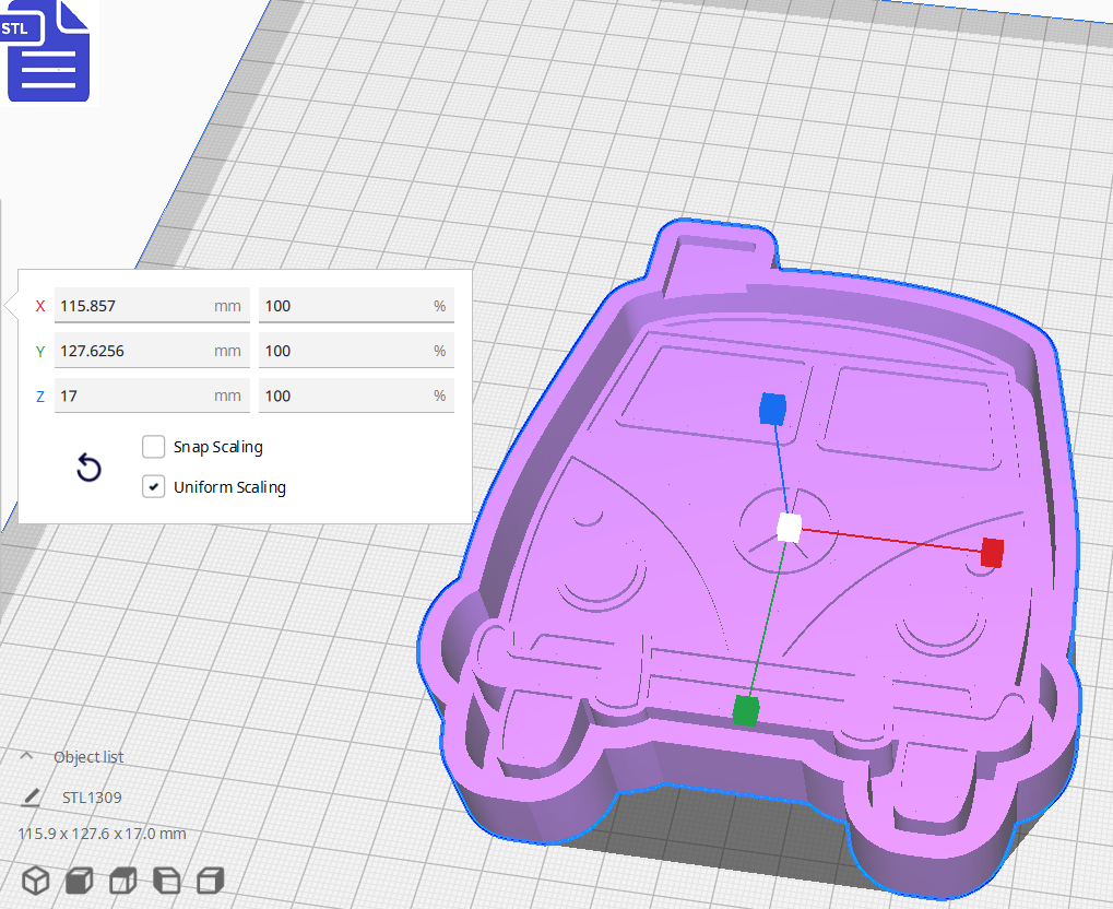 50s Van Silicone Mold Housing STL File - The Crafts and Glitter Shop