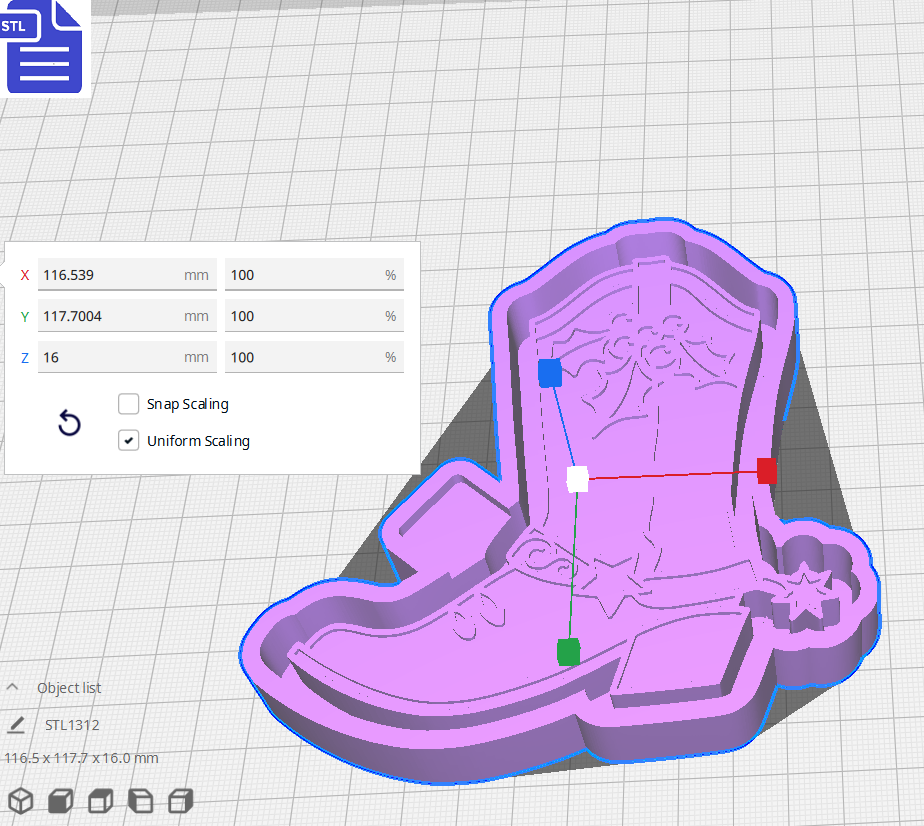 Festive Boots Silicone Mold Housing STL File - The Crafts and Glitter Shop