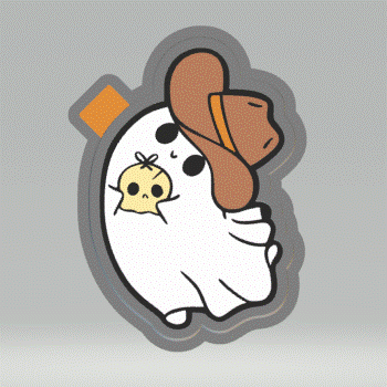 Ghost with Skull Gift Silicone Mold Housing STL File - The Crafts and Glitter Shop