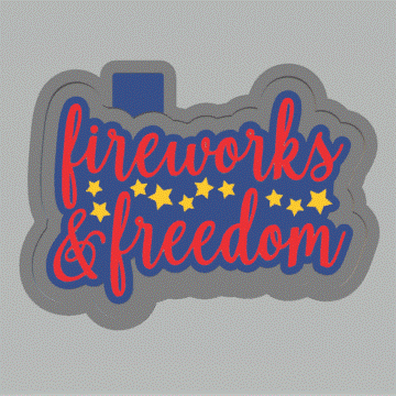 Fireworks & Freedom Silicone Mold Housing STL File - The Crafts and Glitter Shop