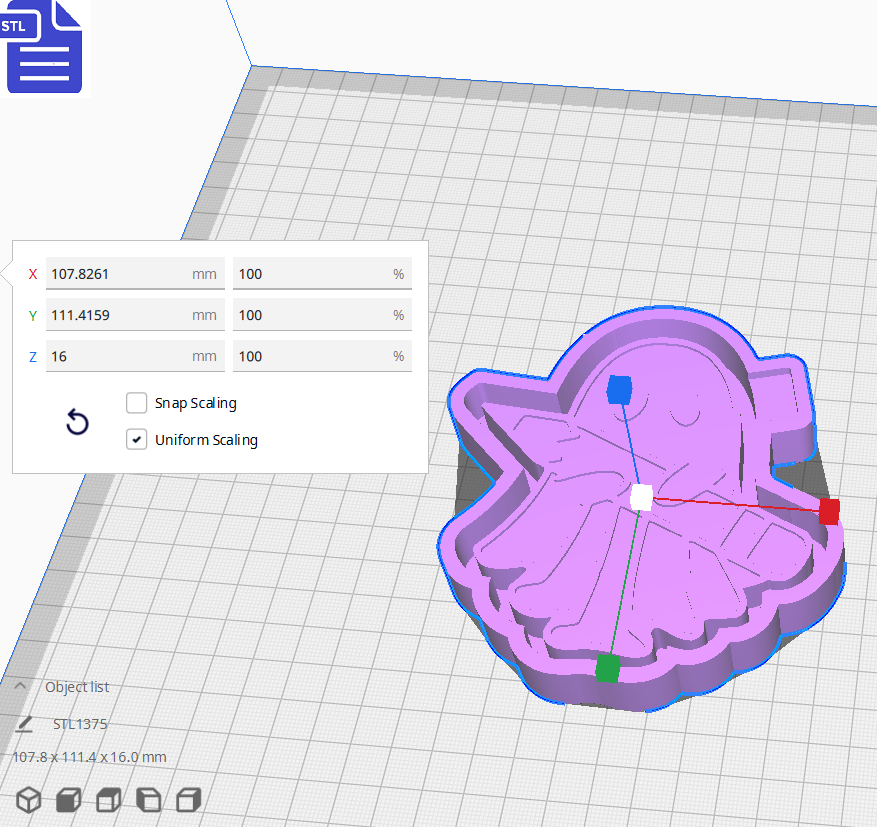 Ghost with Pencil Silicone Mold Housing STL File - The Crafts and Glitter Shop