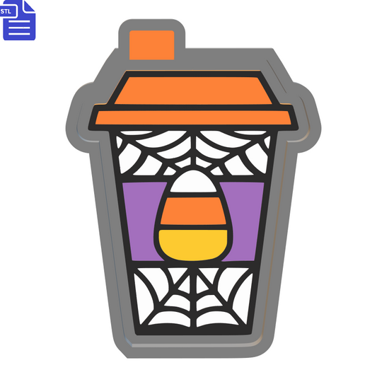Candy Corn Coffee Cup Silicone Mold Housing STL File - The Crafts and Glitter Shop