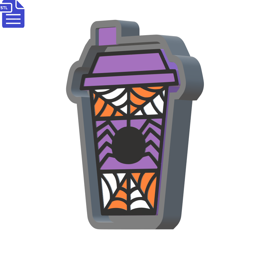 Spider Coffee Cup Silicone Mold Housing STL File - The Crafts and Glitter Shop