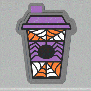 Spider Coffee Cup Silicone Mold Housing STL File - The Crafts and Glitter Shop