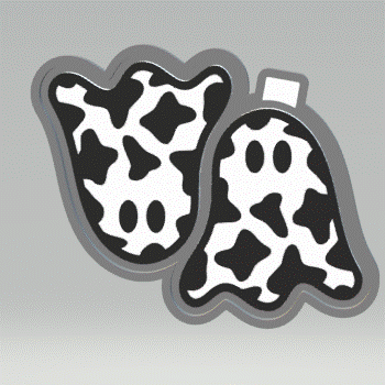 Ghost Cow Print Silicone Mold Housing STL File - The Crafts and Glitter Shop