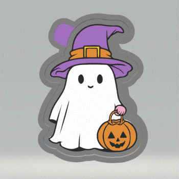 Halloween Ghost Silicone Mold Housing STL File - The Crafts and Glitter Shop