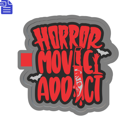 Horror Movie Addict Silicone Mold Housing STL File - The Crafts and Glitter Shop