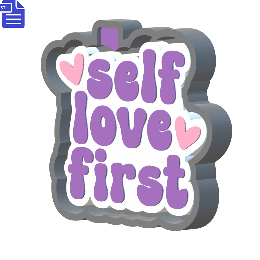 Self Love Silicone Mold Housing STL File - The Crafts and Glitter Shop