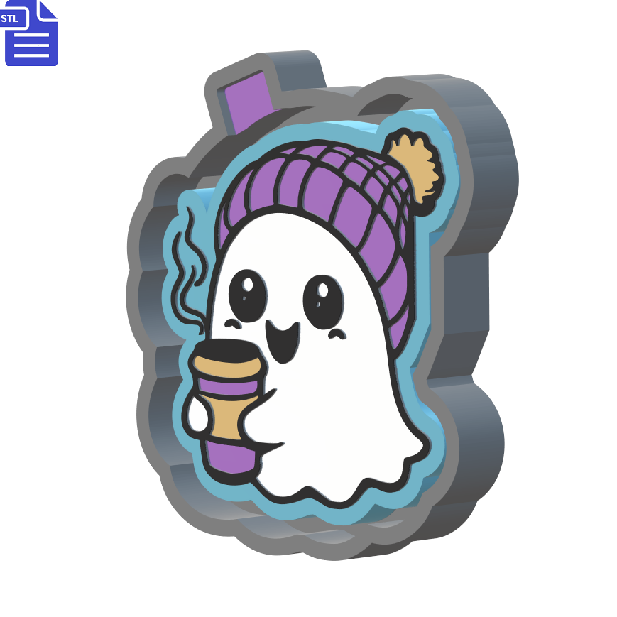 Winter Ghost Silicone Mold Housing STL File - The Crafts and Glitter Shop