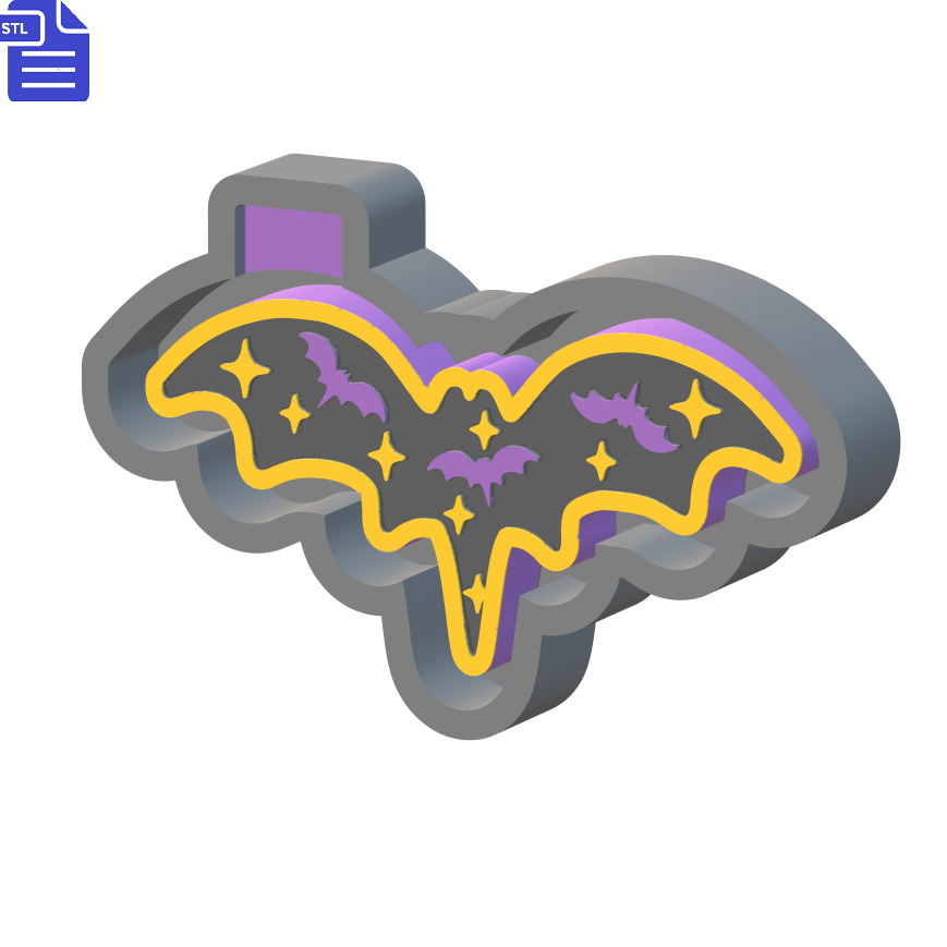 Mystic Bat Silicone Mold Housing STL File - The Crafts and Glitter Shop
