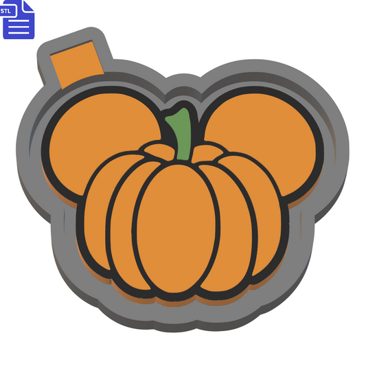 Pumpkin Mouse Ears Silicone Mold Housing STL File - The Crafts and Glitter Shop