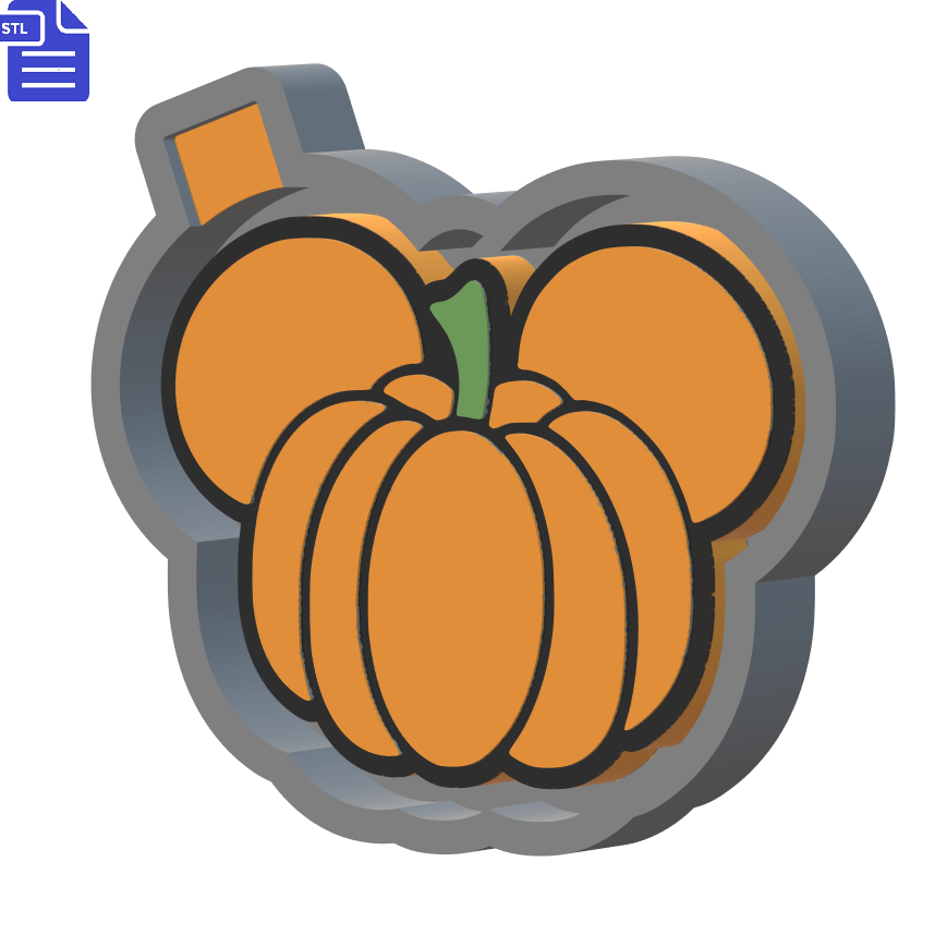 Pumpkin Mouse Ears Silicone Mold Housing STL File - The Crafts and Glitter Shop
