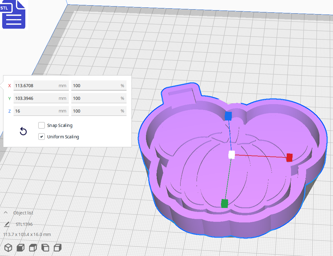 Pumpkin Mouse Ears Silicone Mold Housing STL File - The Crafts and Glitter Shop