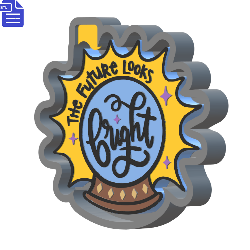 Bright Future Silicone Mold Housing STL File - The Crafts and Glitter Shop