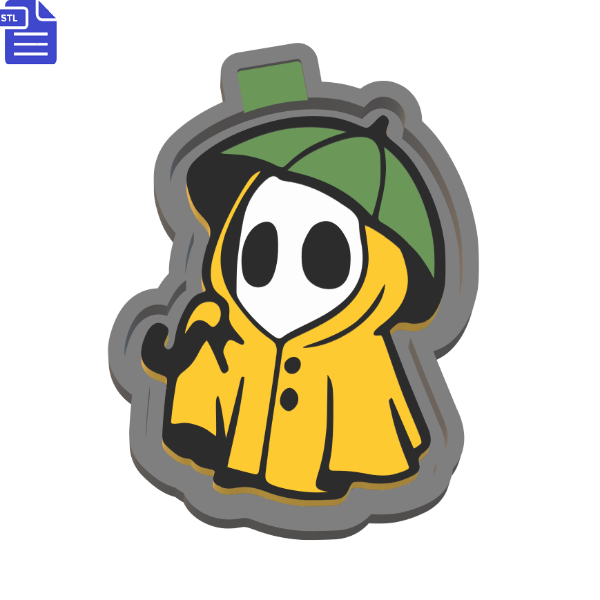 Rainy Day Ghost Silicone Mold Housing STL File - The Crafts and Glitter Shop