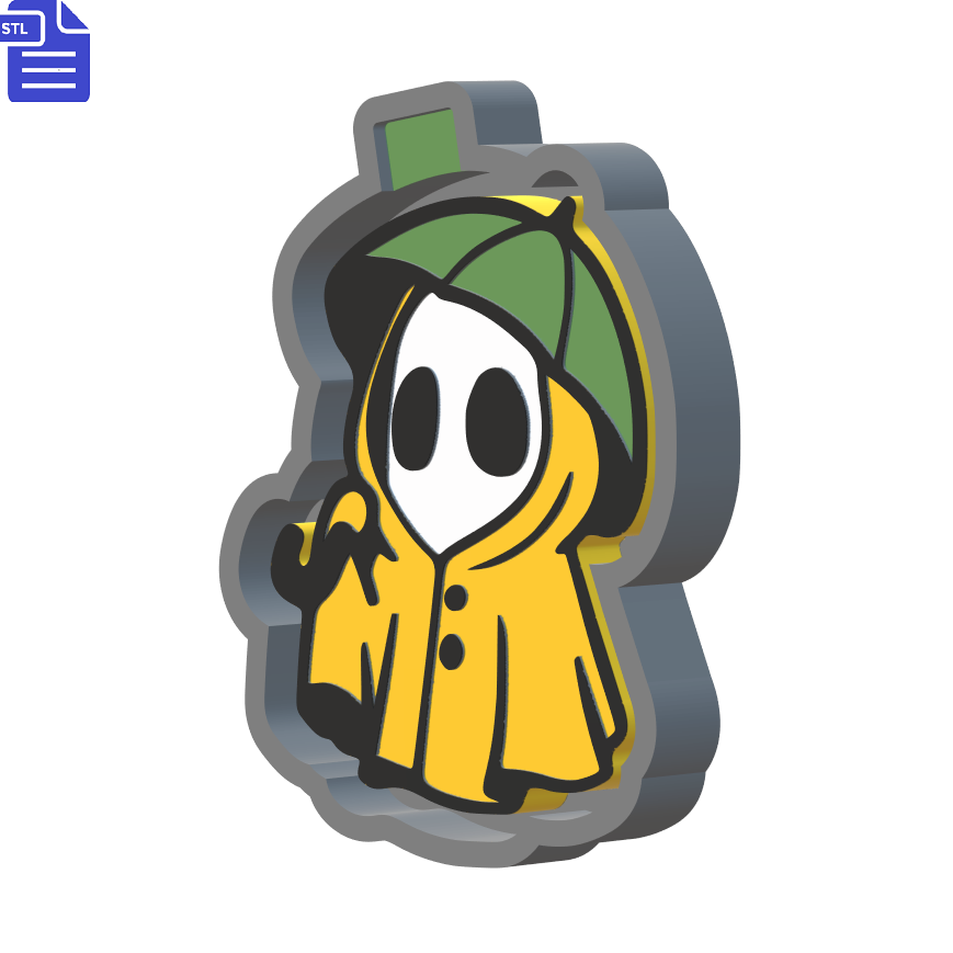 Rainy Day Ghost Silicone Mold Housing STL File - The Crafts and Glitter Shop