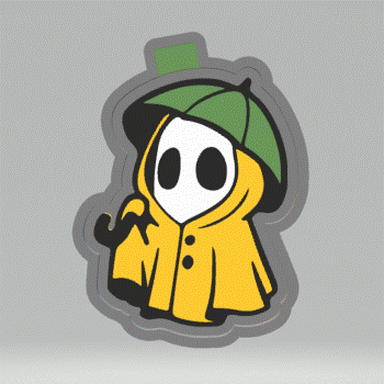Rainy Day Ghost Silicone Mold Housing STL File - The Crafts and Glitter Shop
