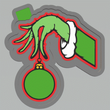 Grinch Hand Bauble Silicone Mold Housing STL File - The Crafts and Glitter Shop
