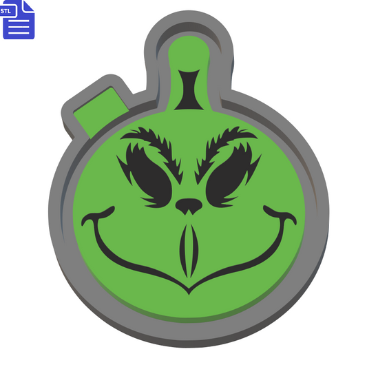 Grinch Bauble Silicone Mold Housing STL File - The Crafts and Glitter Shop