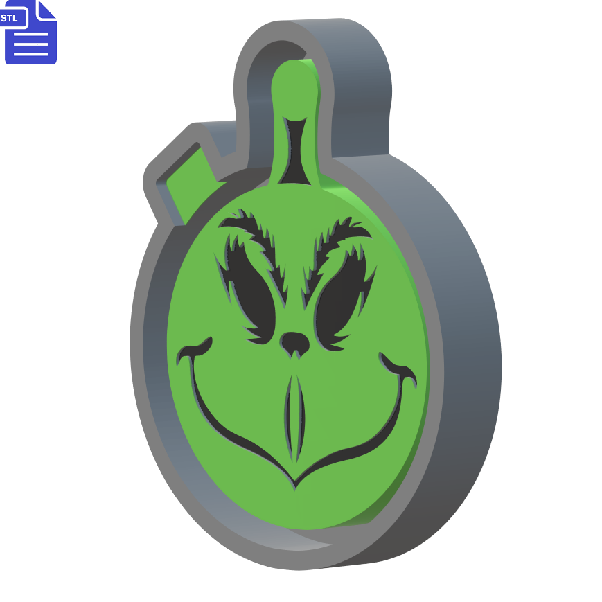 Grinch Bauble Silicone Mold Housing STL File - The Crafts and Glitter Shop