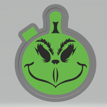 Grinch Bauble Silicone Mold Housing STL File - The Crafts and Glitter Shop