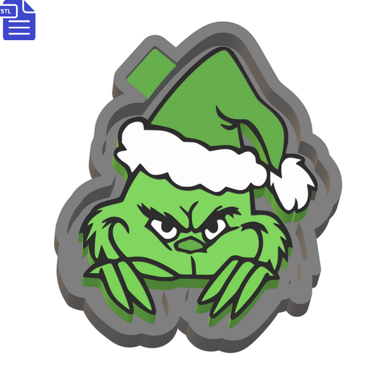 Grinch Silicone Mold Housing STL File - The Crafts and Glitter Shop