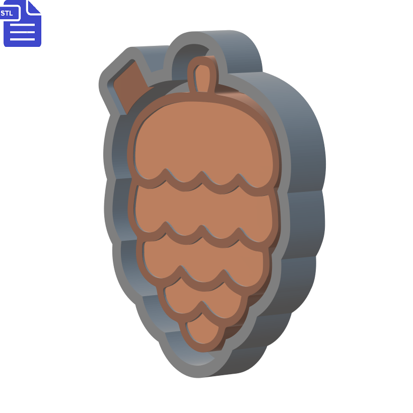 Pinecone Silicone Mold Housing STL File - The Crafts and Glitter Shop