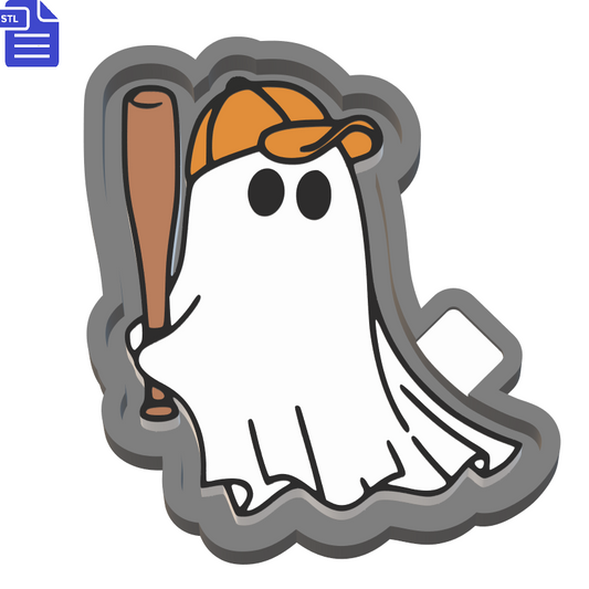 Baseball Ghost Silicone Mold Housing STL File - The Crafts and Glitter Shop
