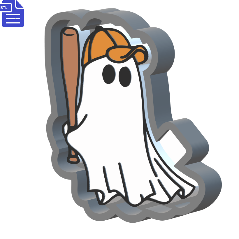 Baseball Ghost Silicone Mold Housing STL File - The Crafts and Glitter Shop