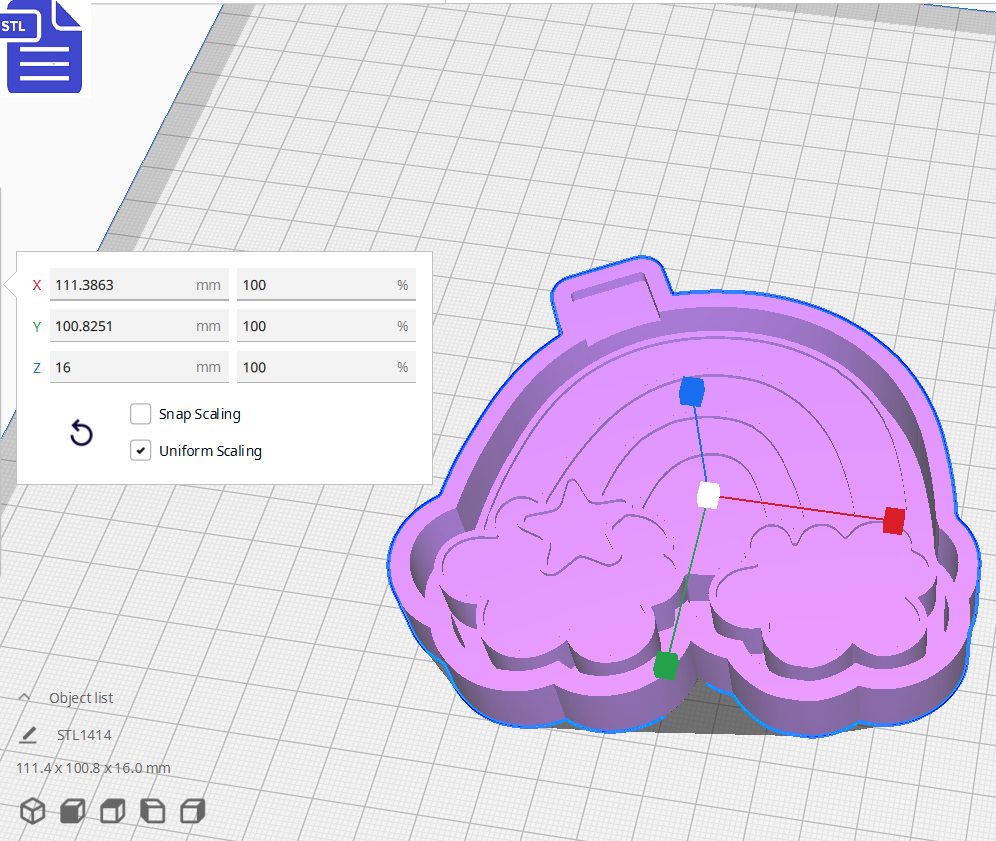 Rainbow Silicone Mold Housing STL File - The Crafts and Glitter Shop