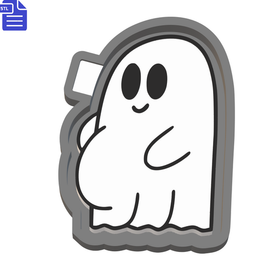 Pregnant Ghost Silicone Mold Housing STL File - The Crafts and Glitter Shop