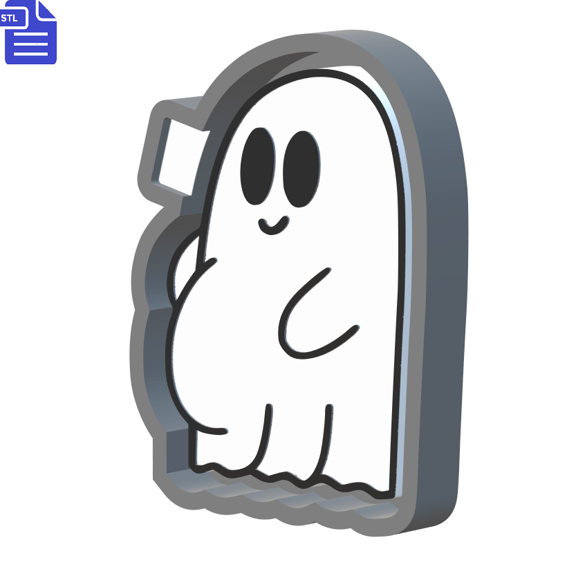 Pregnant Ghost Silicone Mold Housing STL File - The Crafts and Glitter Shop