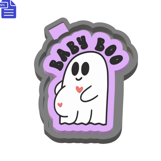 Pregnant Ghost Silicone Mold Housing STL File - The Crafts and Glitter Shop