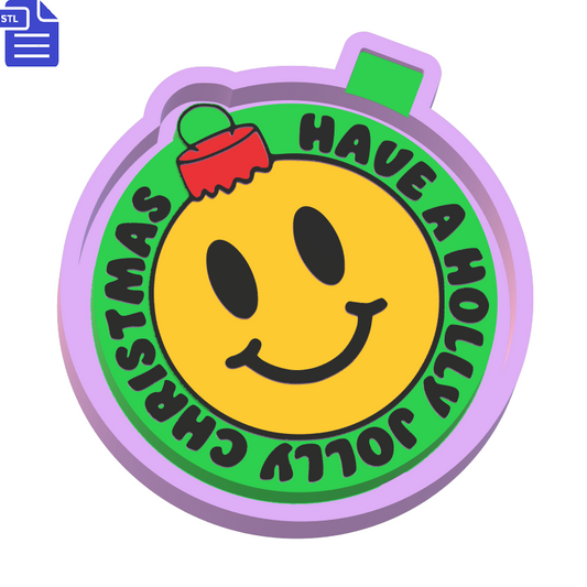 Smiley Bauble Silicone Mold Housing STL File - The Crafts and Glitter Shop