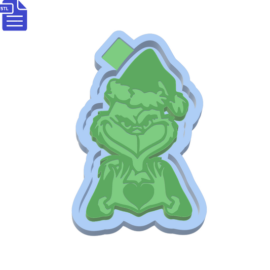 Grinch Silicone Mold Housing STL File - The Crafts and Glitter Shop