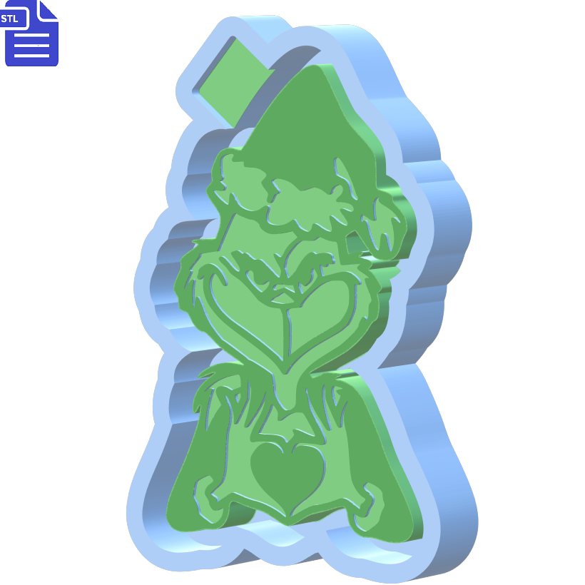 Grinch Silicone Mold Housing STL File - The Crafts and Glitter Shop