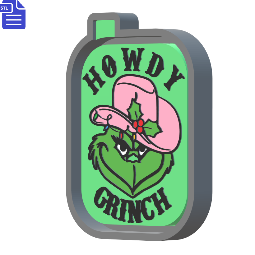 Howdy Grinch Silicone Mold Housing STL File - The Crafts and Glitter Shop