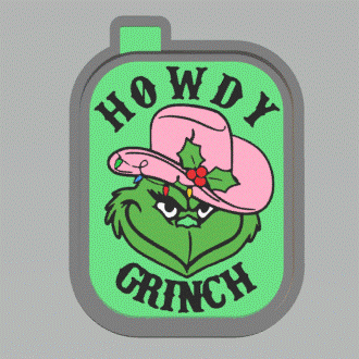 Howdy Grinch Silicone Mold Housing STL File - The Crafts and Glitter Shop