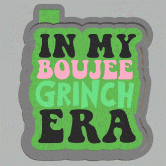 Boujee Grinch Era Silicone Mold Housing STL File - The Crafts and Glitter Shop