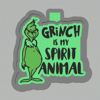 Grinch Spirit Animal Silicone Mold Housing STL File - The Crafts and Glitter Shop