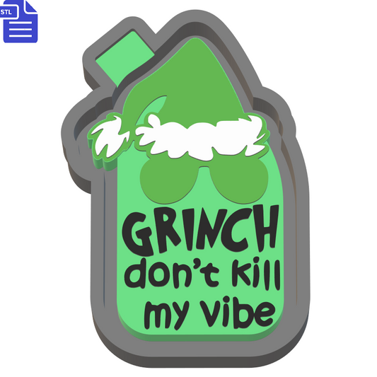 Grinch Vibe Silicone Mold Housing STL File - The Crafts and Glitter Shop