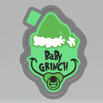 Baby Grinch Silicone Mold Housing STL File - The Crafts and Glitter Shop