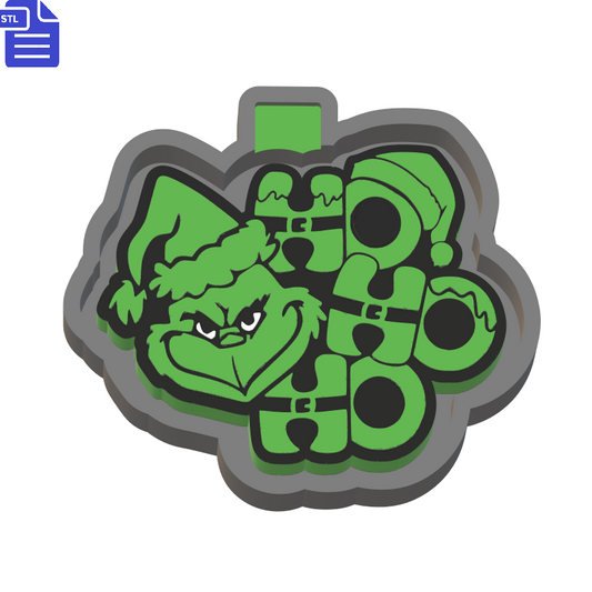 Grinch Ho Ho Ho Silicone Mold Housing STL File - The Crafts and Glitter Shop