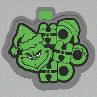 Grinch Ho Ho Ho Silicone Mold Housing STL File - The Crafts and Glitter Shop