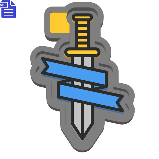Sword Silicone Mold Housing STL File - The Crafts and Glitter Shop