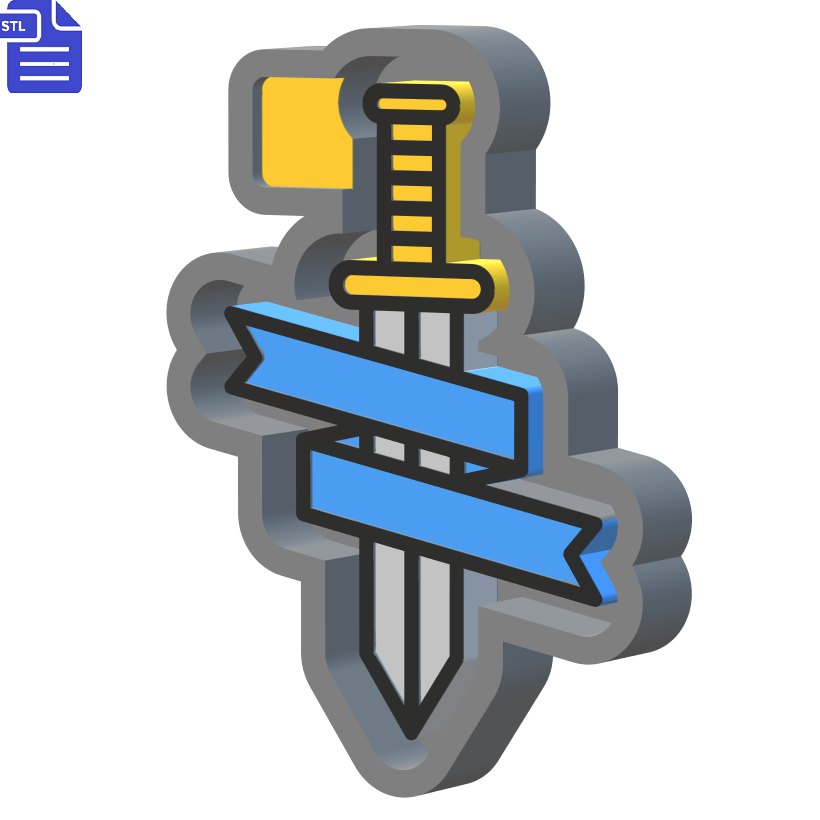 Sword Silicone Mold Housing STL File - The Crafts and Glitter Shop