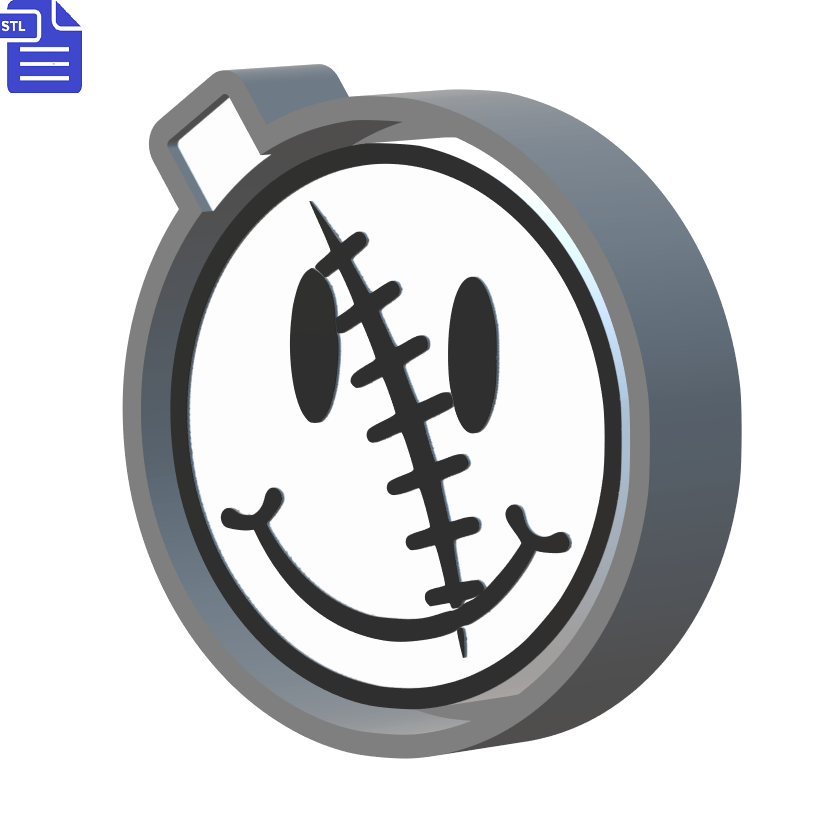 Football Smiley Silicone Mold Housing STL File - The Crafts and Glitter Shop