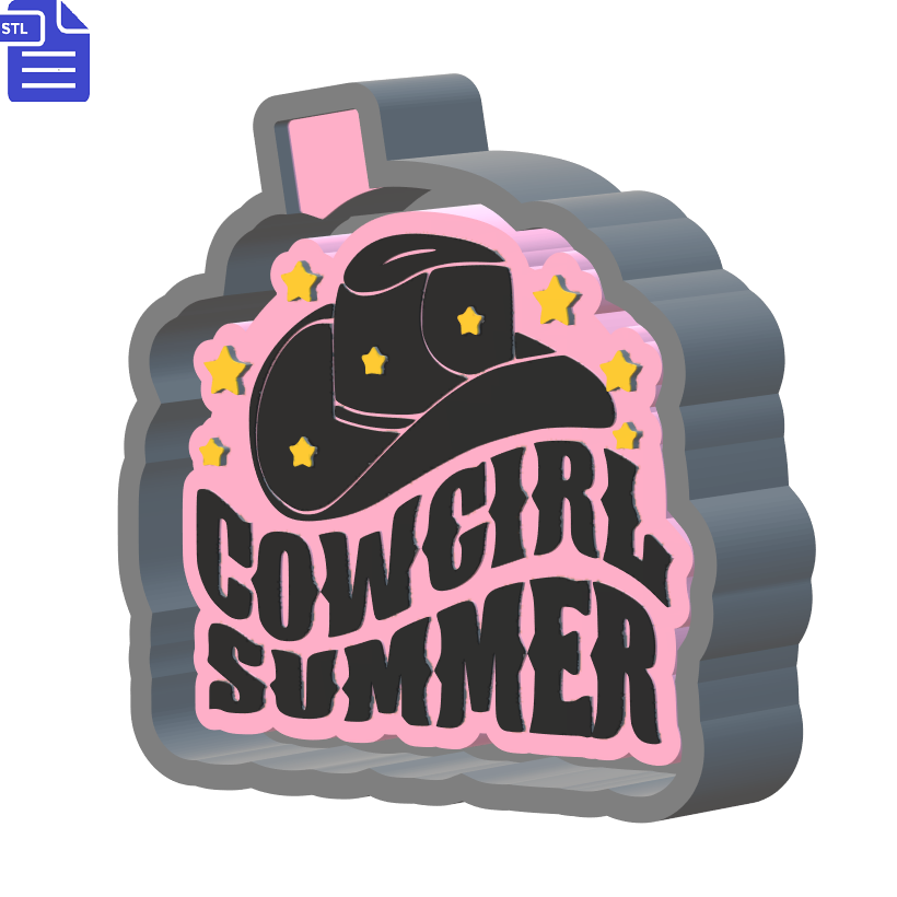 Cowgirl Summer Silicone Mold Housing STL File - The Crafts and Glitter Shop